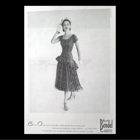 Original 1955 Henri Bendel Luxury Vintage Press Advertisement - Picture 1 of 2
